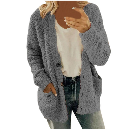 Sandra | Elegante und lässige Winter-Strickjacke