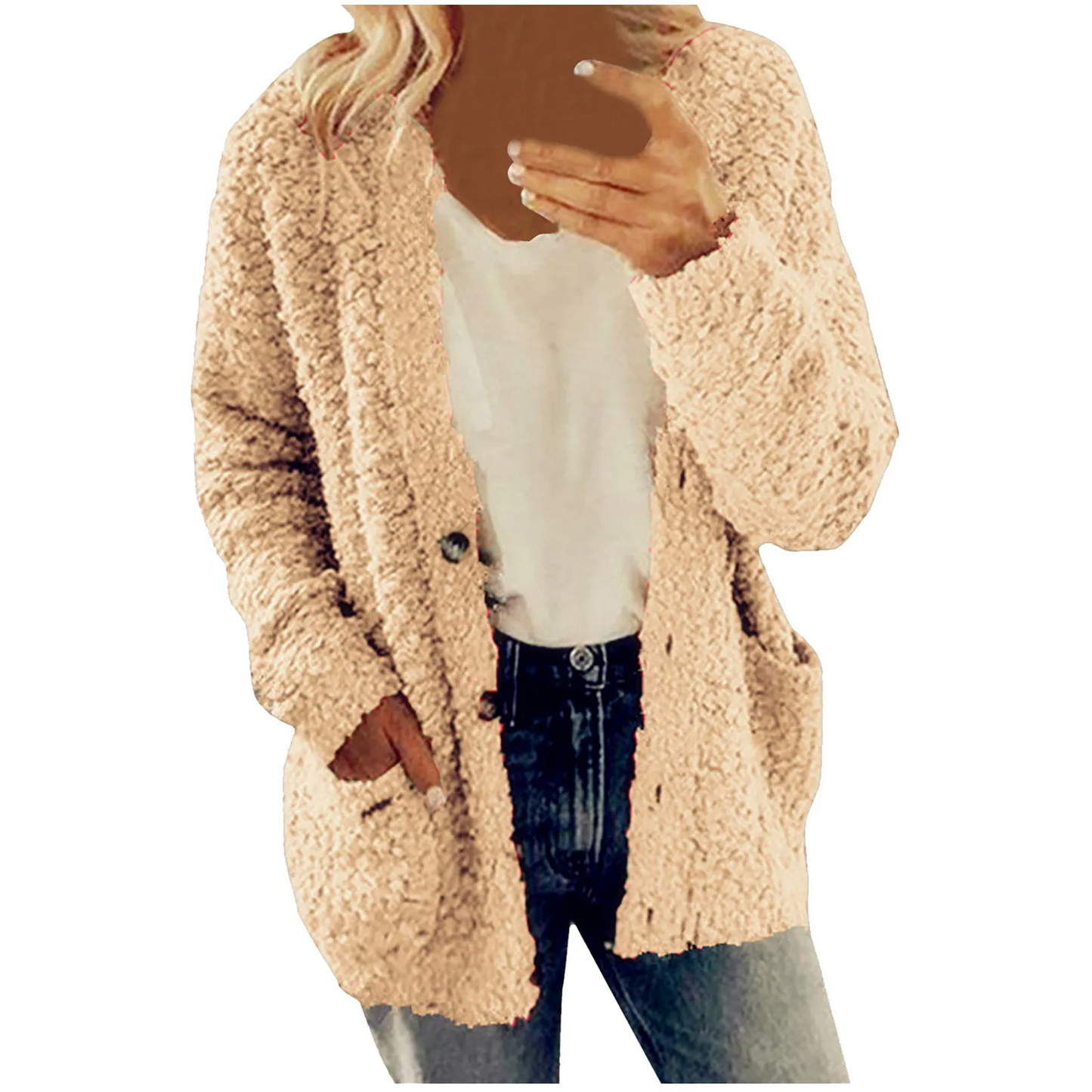 Sandra | Elegante und lässige Winter-Strickjacke