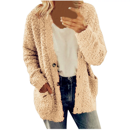 Sandra | Elegante und lässige Winter-Strickjacke