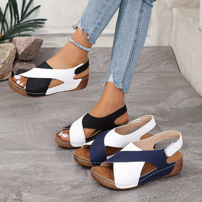 Melody® | Neue modische Sandalen in kontrastierender Farbe