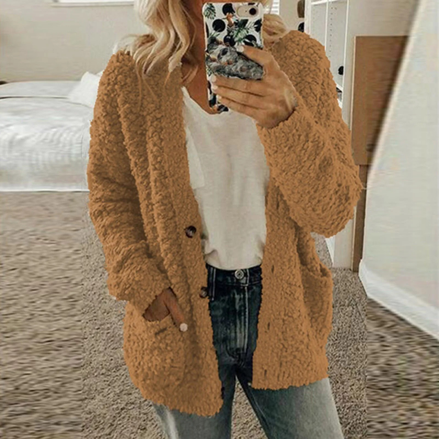 Sandra | Elegante und lässige Winter-Strickjacke