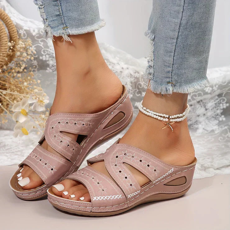 Estelle® | Hallow Out Design Keilabsatz-Sandalen für Frauen