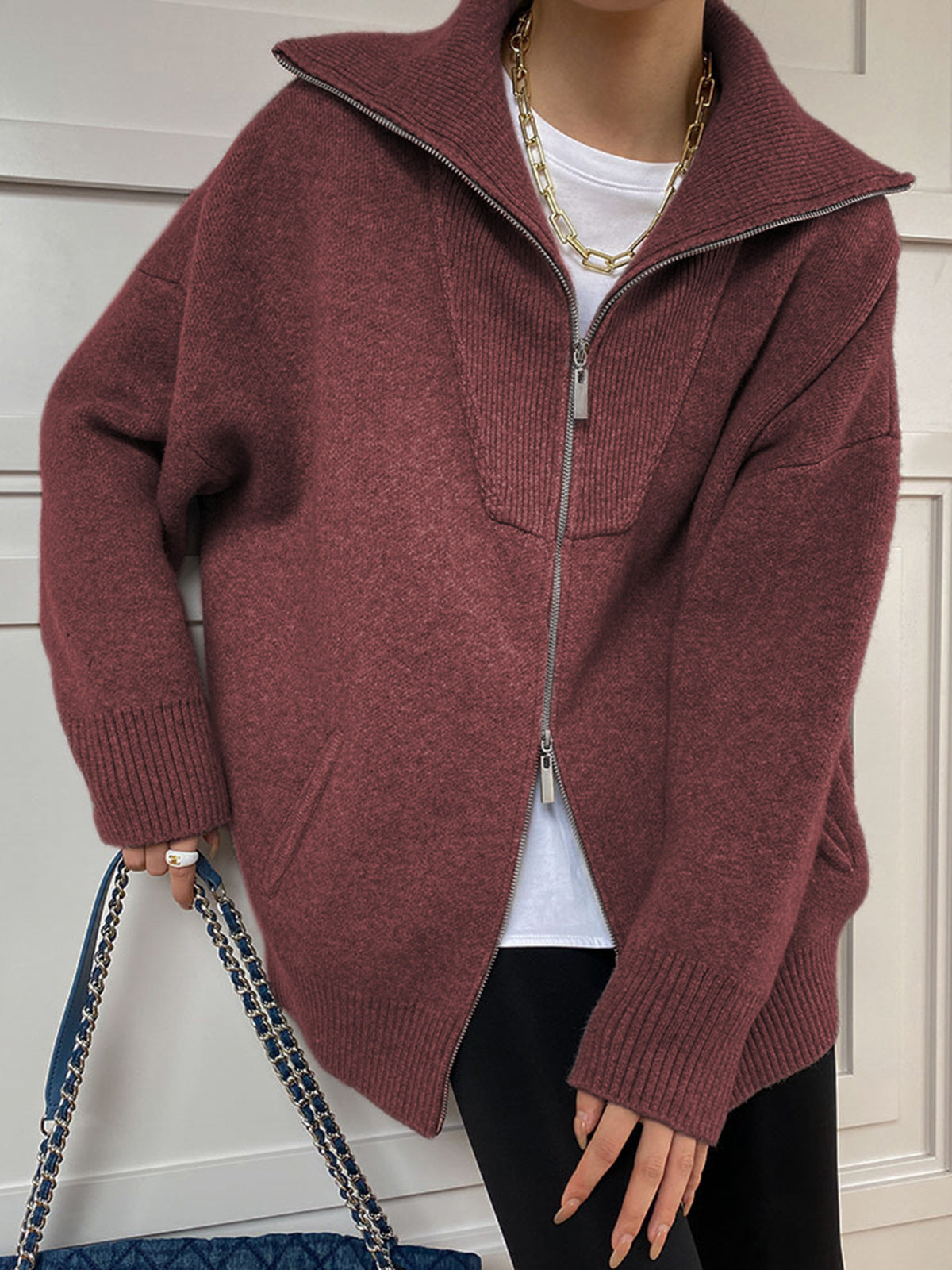 Mairwen | Klassische und stilvolle Winter-Strickjacke