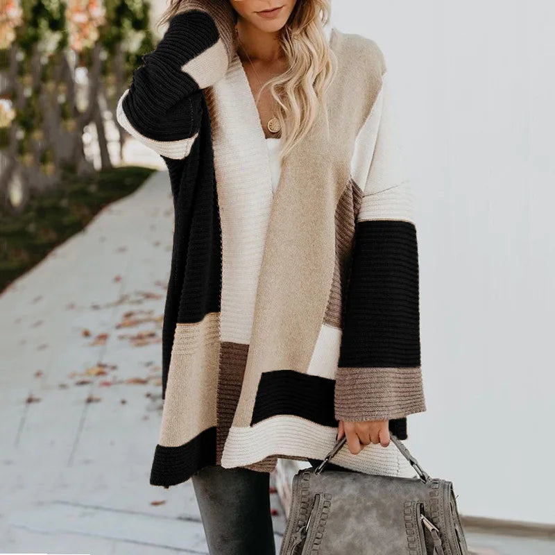 Bruna | Moderne und modische Winter-Strickjacke