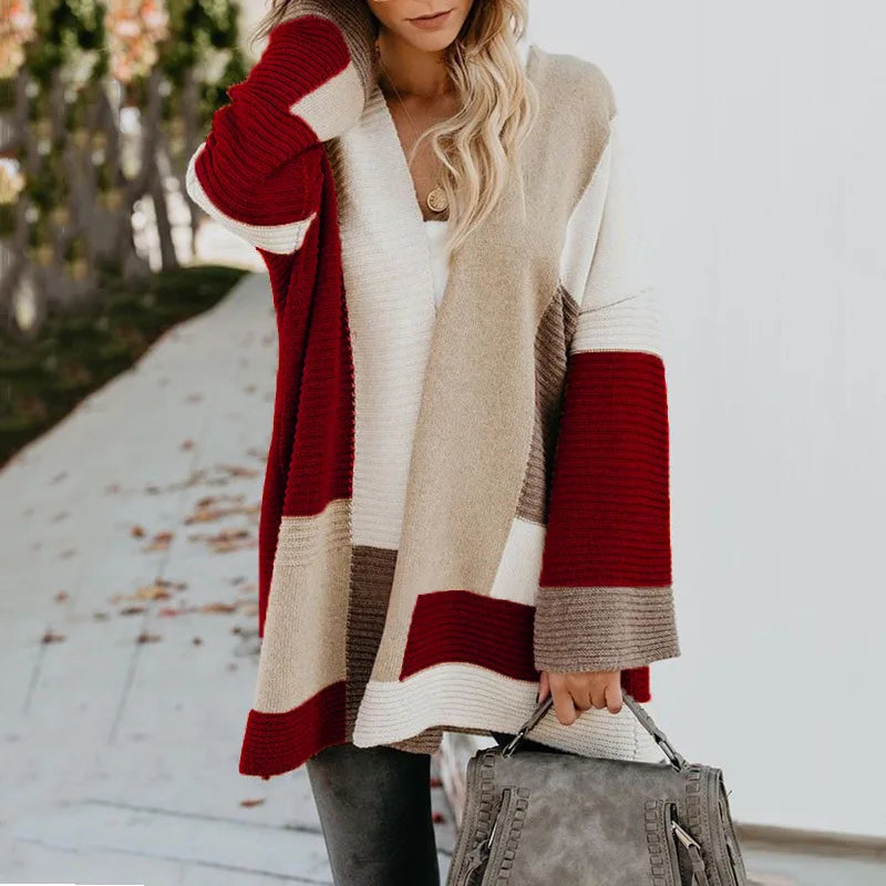 Bruna | Moderne und modische Winter-Strickjacke