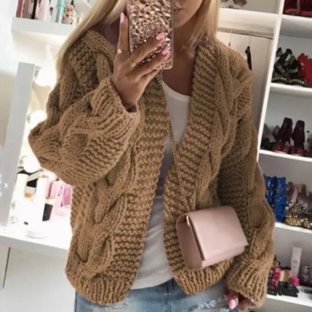 Rafaella | Moderne und bequeme Winter-Strickjacke