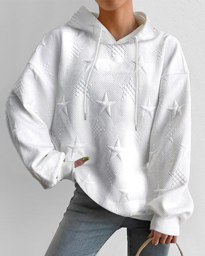 Lily® | Kapuzen-Sweatshirt mit Sternenaufdruck