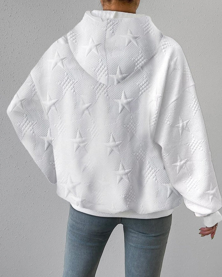 Lily® | Kapuzen-Sweatshirt mit Sternenaufdruck