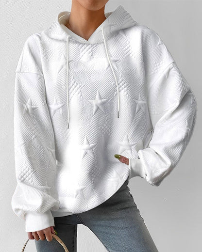 Lily® | Kapuzen-Sweatshirt mit Sternenaufdruck